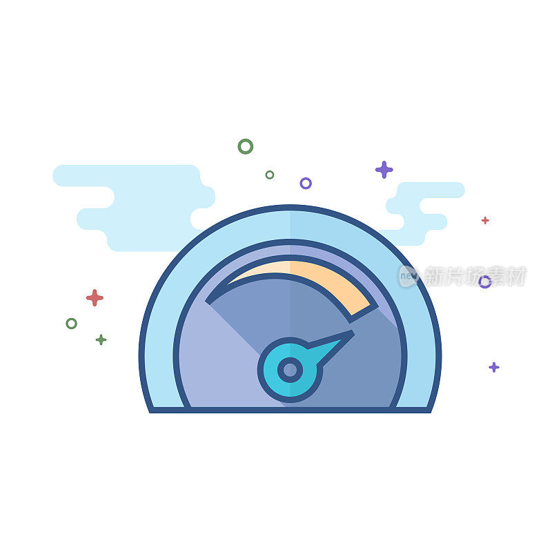 Flat Color Icon - Dashboard